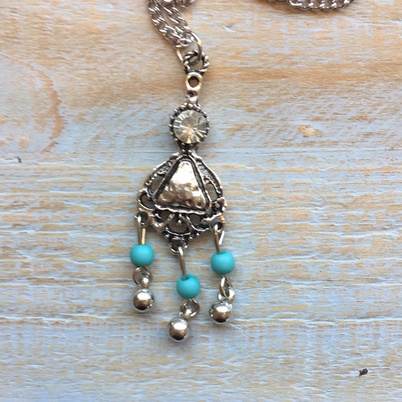 New Turquoise beaded Layered Necklace - Picture 6 of 6